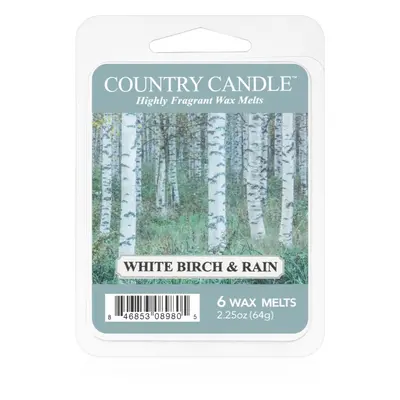 Country Candle White Birch & Rain illatos viasz aromalámpába 64 g