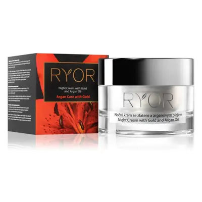 RYOR Argan Care with Gold éjszakai krém arannyal és argán olajjal 50 ml