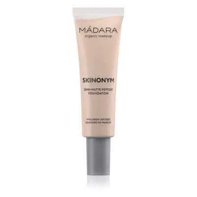 Mádara Skinonym Semi-Matte Peptide tartós alapozó peptidekkel árnyalat Ivory 20 30 ml