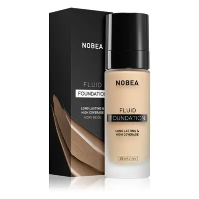 NOBEA Day-to-Day Fluid Foundation tartós alapozó árnyalat 02 Ivory beige 28 ml