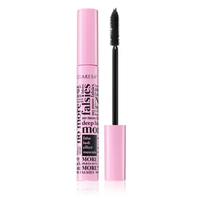 Claresa No More Falsies Műszempilla hatású szempillaspirál árnyalat Deep Black 10 g