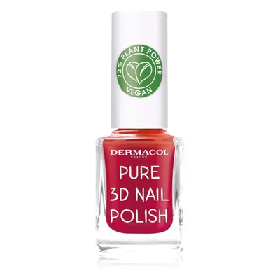 Dermacol Pure 3D körömlakk árnyalat 04 Poppy Red 11 ml