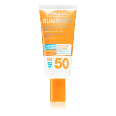 FlosLek Laboratorium Sun Care Derma Anti-Spot védő géles krém az arcra SPF 50 30 ml