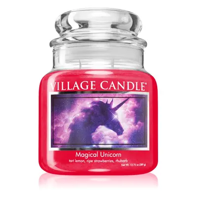 Village Candle Magical Unicorn illatgyertya (Glass Lid) 389 g