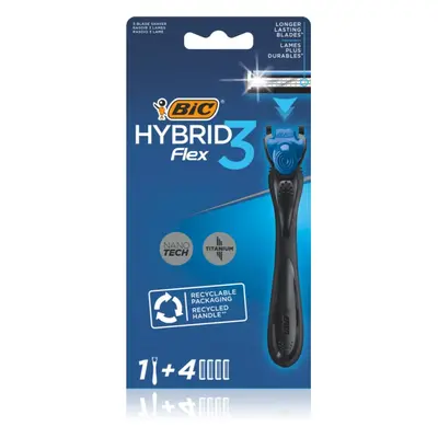 BIC FLEX3 Hybrid borotva + cserepenge 4 db