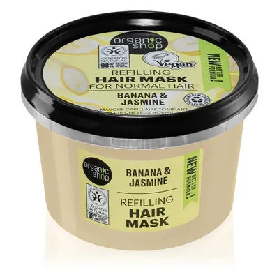 Organic Shop Banana & Jasmine haj maszk dús hatásért 250 ml