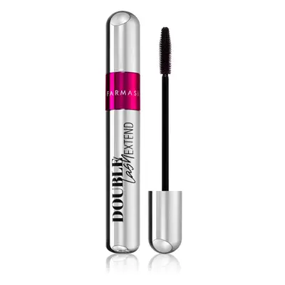 Farmasi Double Lash Extend hosszabbító, göndörítő és dúsító szempillaspirál árnyalat Black 12 ml