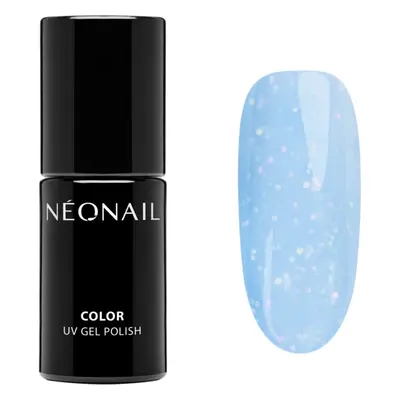 NEONAIL Baby Bloomer géles körömlakk csillámporral árnyalat Blue-ming 7,2 ml