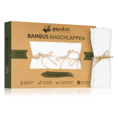 Pandoo Bamboo Washcloth fürdő pamacs 25 x 25 cm 6 db