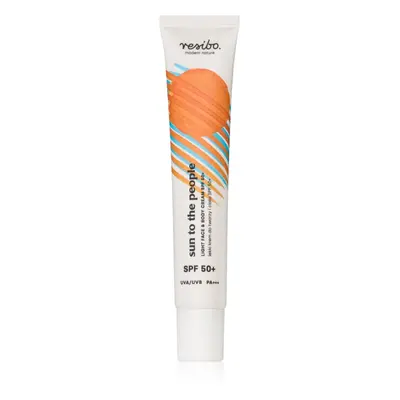 Resibo Sun to the People Light face and body cream SPF50 arc- és testkrém SPF 50 50 ml