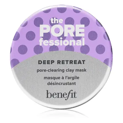 Benefit The POREfessional Deep Retreat Mini tisztító agyagos arcmaszk a kitágult pórusokra 30 ml