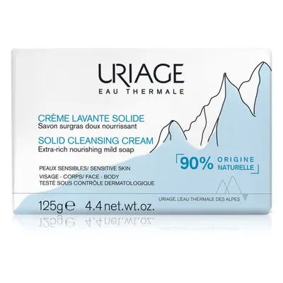 Uriage Hygiène Solid Cleansing Cream finom állagú tisztító krém termálvízzel z francouzských Alp