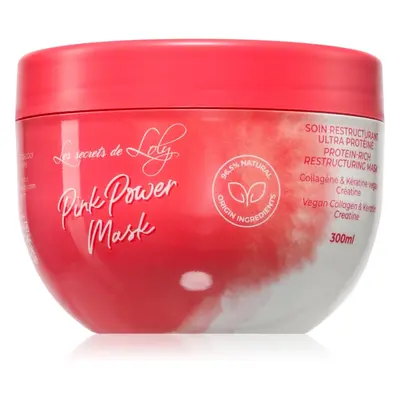 Les Secrets De Loly Pink Power Mask megújító maszk a hullámos és göndör hajra 300 ml