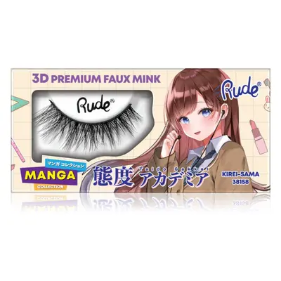 Rude Cosmetics Manga Collection 3D Premium Faux Mink műszempillák típus Kirei-Sama 2 db