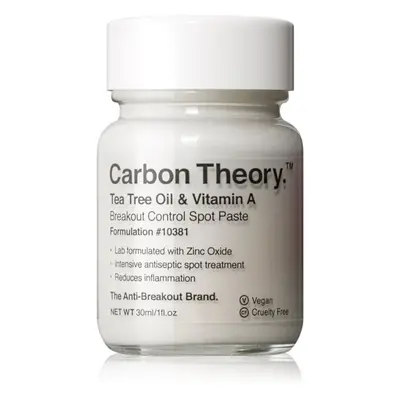 Carbon Theory Tea Tree Oil & Vitamin A helyi ápolás pattanásos bőrre 30 ml