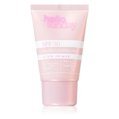 hello sunday the illuminating one védő sminkalap a make-up alá SPF 50 50 ml