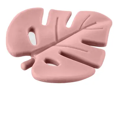 Zopa Silicone Teether Leaf rágóka Old Pink 1 db