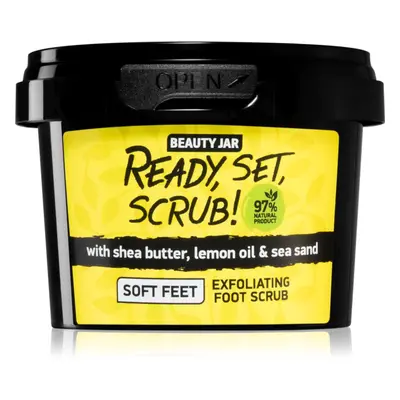 Beauty Jar Ready, Set, Scrub! cukros peeling lábfejre 135 g