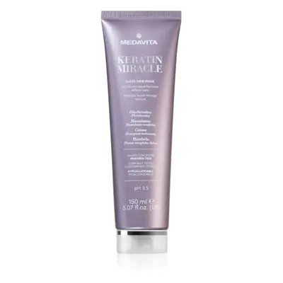 Medavita Keratin Miracle Sleek Hair Mask hidratáló kisimító maszk 150 ml