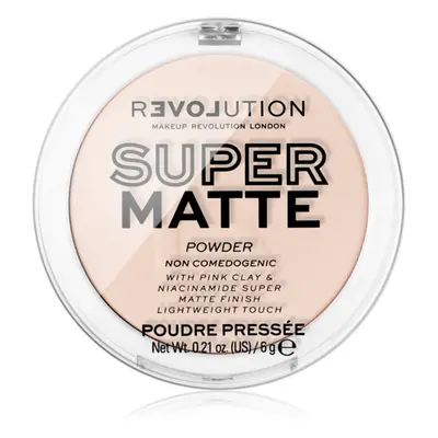 Revolution Relove Super Matte Powder mattító púder árnyalat Translucent 6 g