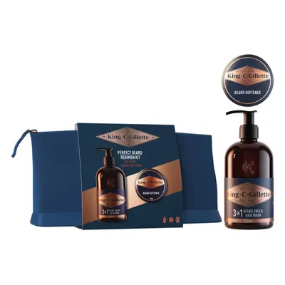 Gillette King C. Perfect Beard Regimen Kit ajándékszett (uraknak)