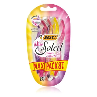 BIC Miss Soleil Color eldobható borotvák hölgyeknek 8 db