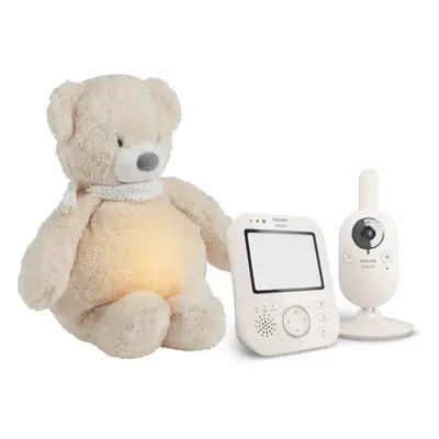 Philips Avent Baby Monitor SCD891/26+NATTOUSleepy Bear Beige ajándékszett újszülötteknek 0 m+