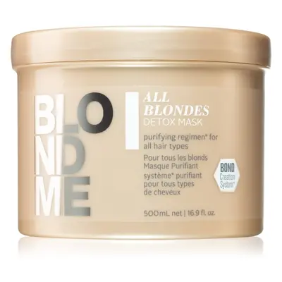 Schwarzkopf Professional Blondme All Blondes Detox detoxikáló és tisztító maszk a szőke és melír