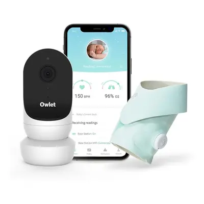 Owlet Monitor Duo Smart Sock 3 & Cam 2 szett újszülötteknek Mint 1 db