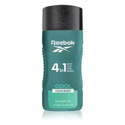 Reebok Cool Your Body felfrissítő tusfürdő gél 4 in 1 uraknak 250 ml