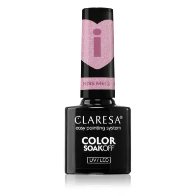 Claresa SoakOff UV/LED Color Kiss Me géles körömlakk árnyalat 2 5 g