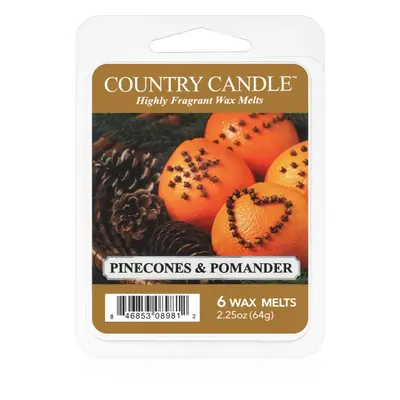 Country Candle Pinecone & Pomander illatos viasz aromalámpába 64 g