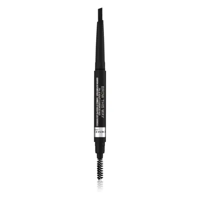 Rimmel Brow This Way szemöldök ceruza 2in1 kefével árnyalat 004 Soft Black 0,25 g