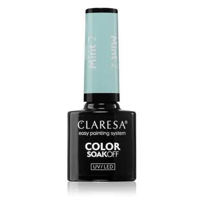 Claresa SoakOff UV/LED Color Mint géles körömlakk árnyalat 2 5 g