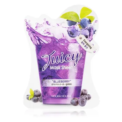 Holika Holika Juicy Mask Sheet Blueberry arcmaszk energizáló hatással 20 ml