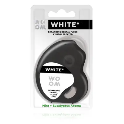 WOOM White+ Dental Floss viaszos fogselyem 30 m