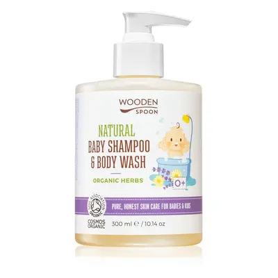 WoodenSpoon Natural sampon és tusfürdő gél gyermekeknek levendula illatú 300 ml