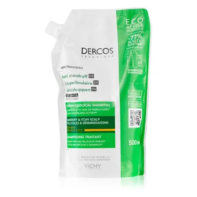 Vichy Dercos Anti-Dandruff korpásodás elleni sampon száraz hajra utántöltő 500 ml