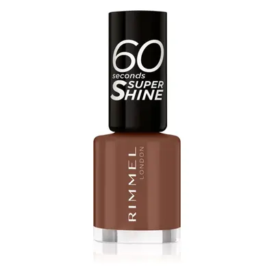 Rimmel 60 Seconds Super Shine körömlakk árnyalat 140 Chocolate Eclipse 8 ml