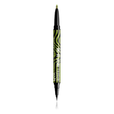 NYX Professional Makeup Beetlejuice Pinstripe Duo Liner szemhéjtus 2 az 1-ben árnyalat 03 Green 