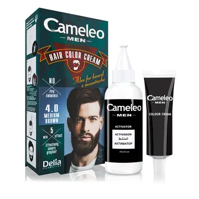 Delia Cosmetics Cameleo Men hajfesték árnyalat 4.0 Medium Brown 30 ml