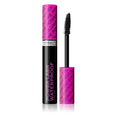 Revolution Relove Power Lash dúsító szempillaspirál vízálló árnyalat Black 8 ml