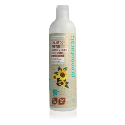 Greenatural Shampoo Repair regeneráló sampon száraz és sérült hajra Shea vajjal 400 ml