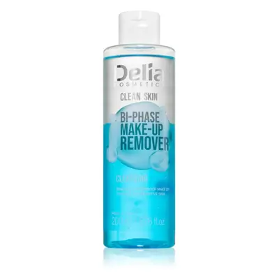 Delia Cosmetics Clean Skin kétfázisú sminklemosó az arcra és a szem környékére 200 ml