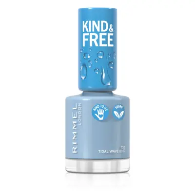 Rimmel Kind & Free körömlakk árnyalat 152 Tidal Wave Blue 8 ml