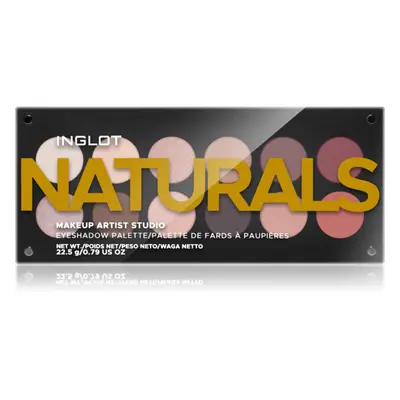 Inglot Makeup Artist Studio Palette szemhéjfesték paletta árnyalat NATURALS 18,7 g