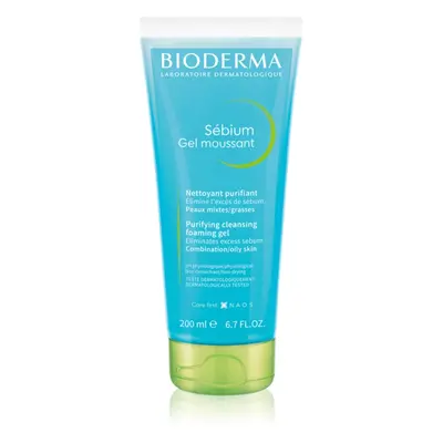 Bioderma Sébium Gel Moussant tisztító gél kombinált és zsíros bőrre 200 ml