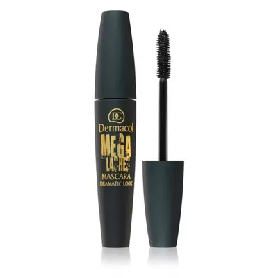 Dermacol Mega Lashes Dramatic Look dúsító és göndörítő szempillaspirál árnyalat Black 13 ml