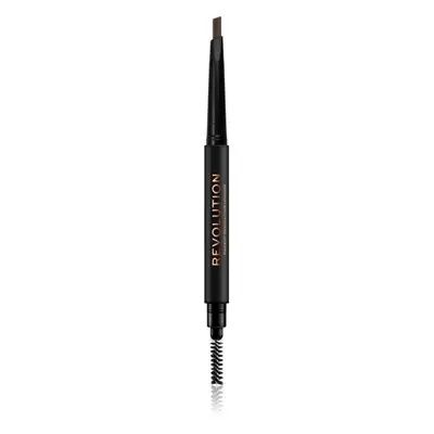 Makeup Revolution Duo Brow Definer precíz szemöldökceruza árnyalat Light Brown 0,25 g