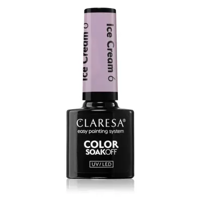 Claresa SoakOff UV/LED Color Ice Cream géles körömlakk árnyalat 6 5 g